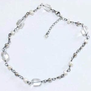 SILPADA 925 Pearl Glass Beaded N1602 Necklace